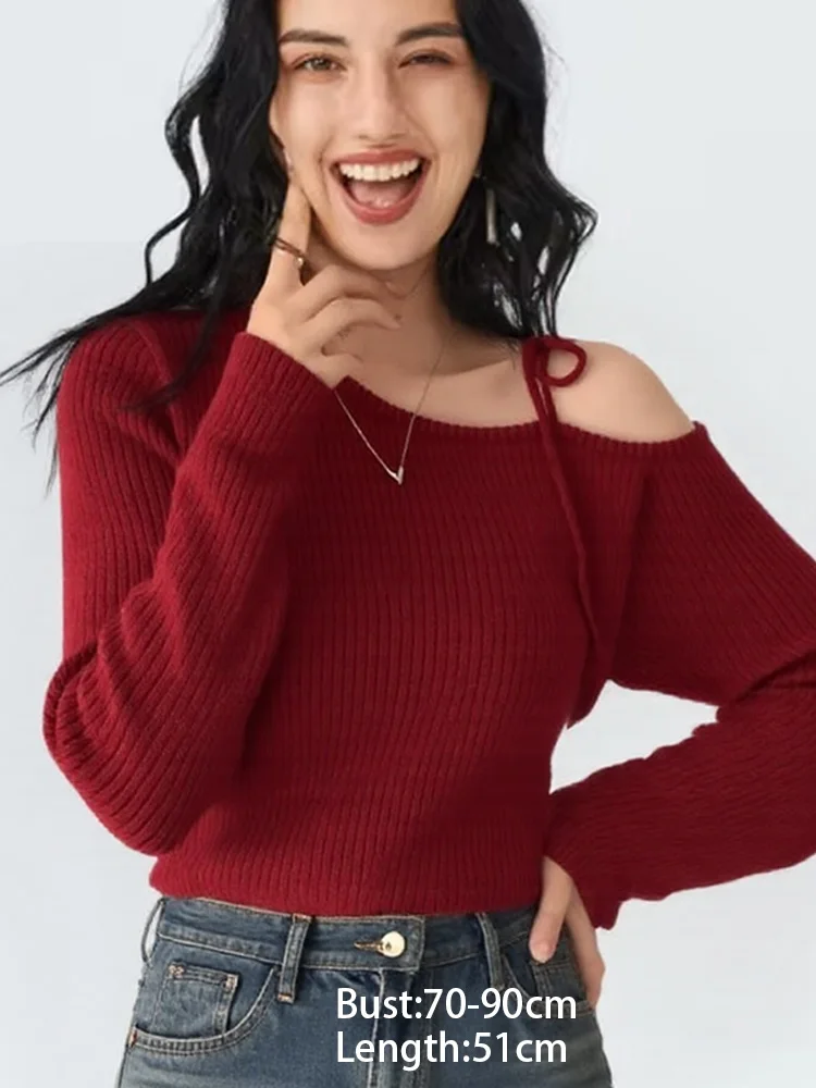New Fashion Off Shoulder Sexy Pullovers Knitted Sweater Autumn Winter Long Sleeve Slim Women's Sweaters Elegant Winter Clothes
New Fashion Off Shoulder Sexy Pullovers Knitted Sweater Autumn Winter Long Sleeve Slim Women's Sweaters Elegant Winter Clothes