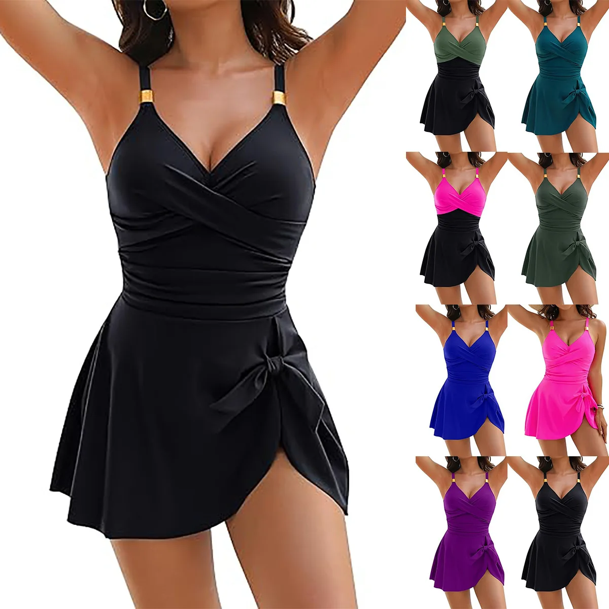 One-piece Swimsuit Women's Tight and Thin Cross Backless Sexy Multi-color Spot Swimsuit
One-piece Swimsuit Women's Tight and Thin Cross Backless Sexy Multi-color Spot Swimsuit