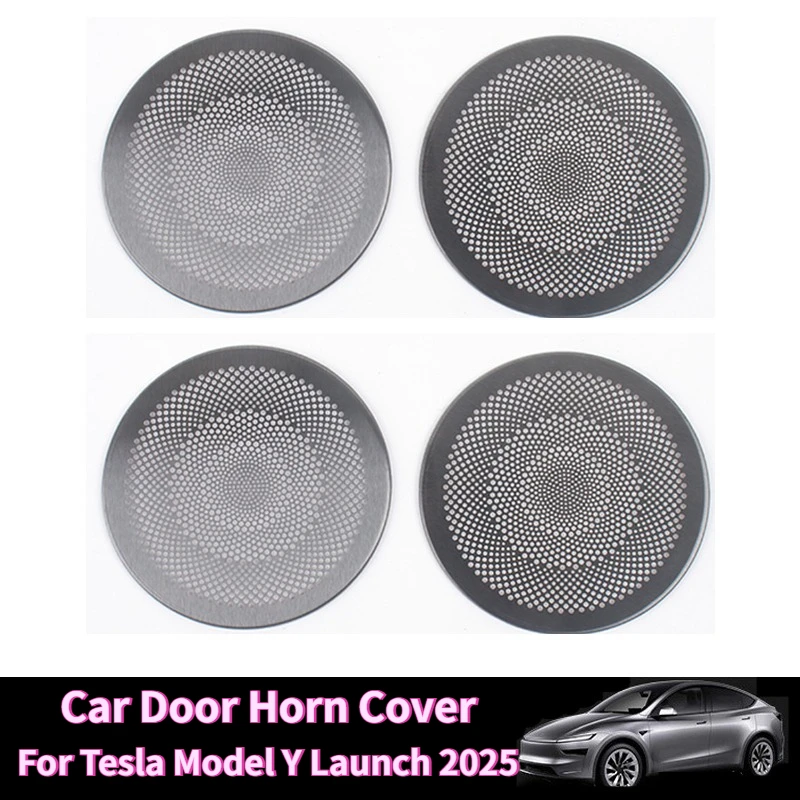 Car Door Horn Cover for Tesla Model Y Juniper 2025 Stainless Steel Horn Hood Speaker Cover Decorative Sequins Trim Accessories
Car Door Horn Cover for Tesla Model Y Juniper 2025 Stainless Steel Horn Hood Speaker Cover Decorative Sequins Trim Accessories