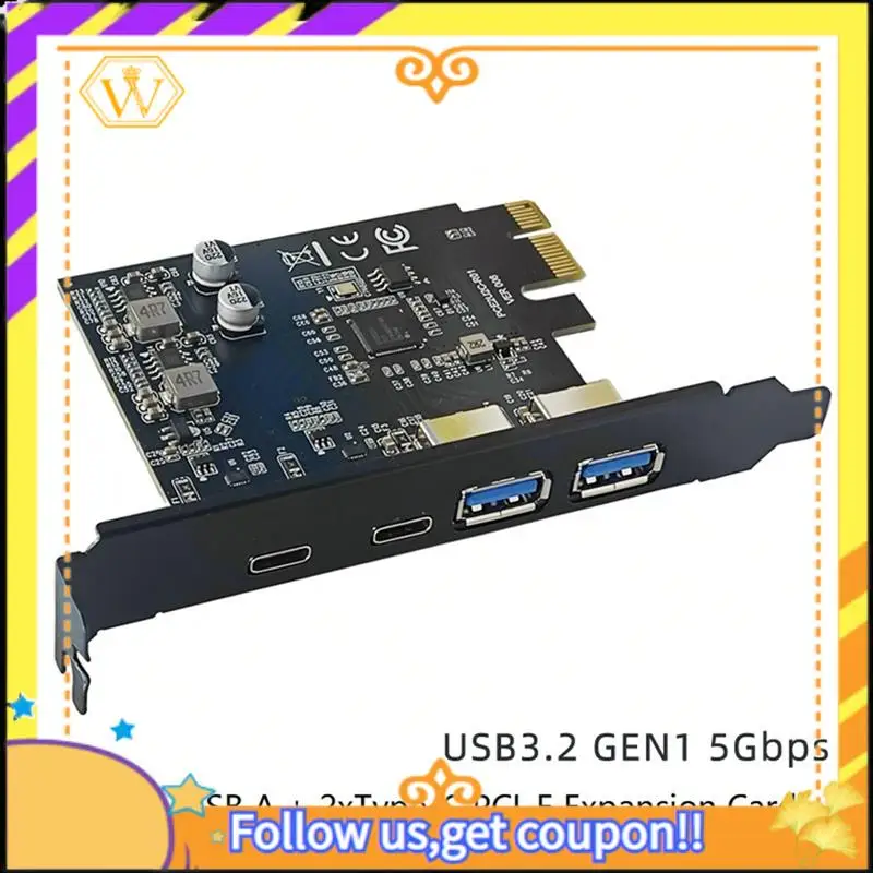 Latest-4 Ports 5Gbps PCIE Card Hub USB 3.0 PCI-E Board 2Xusb A Port+2Xtype-C Port USB PCI-E Expansion Card Adapter For Computer
Latest-4 Ports 5Gbps PCIE Card Hub USB 3.0 PCI-E Board 2Xusb A Port+2Xtype-C Port USB PCI-E Expansion Card Adapter For Computer