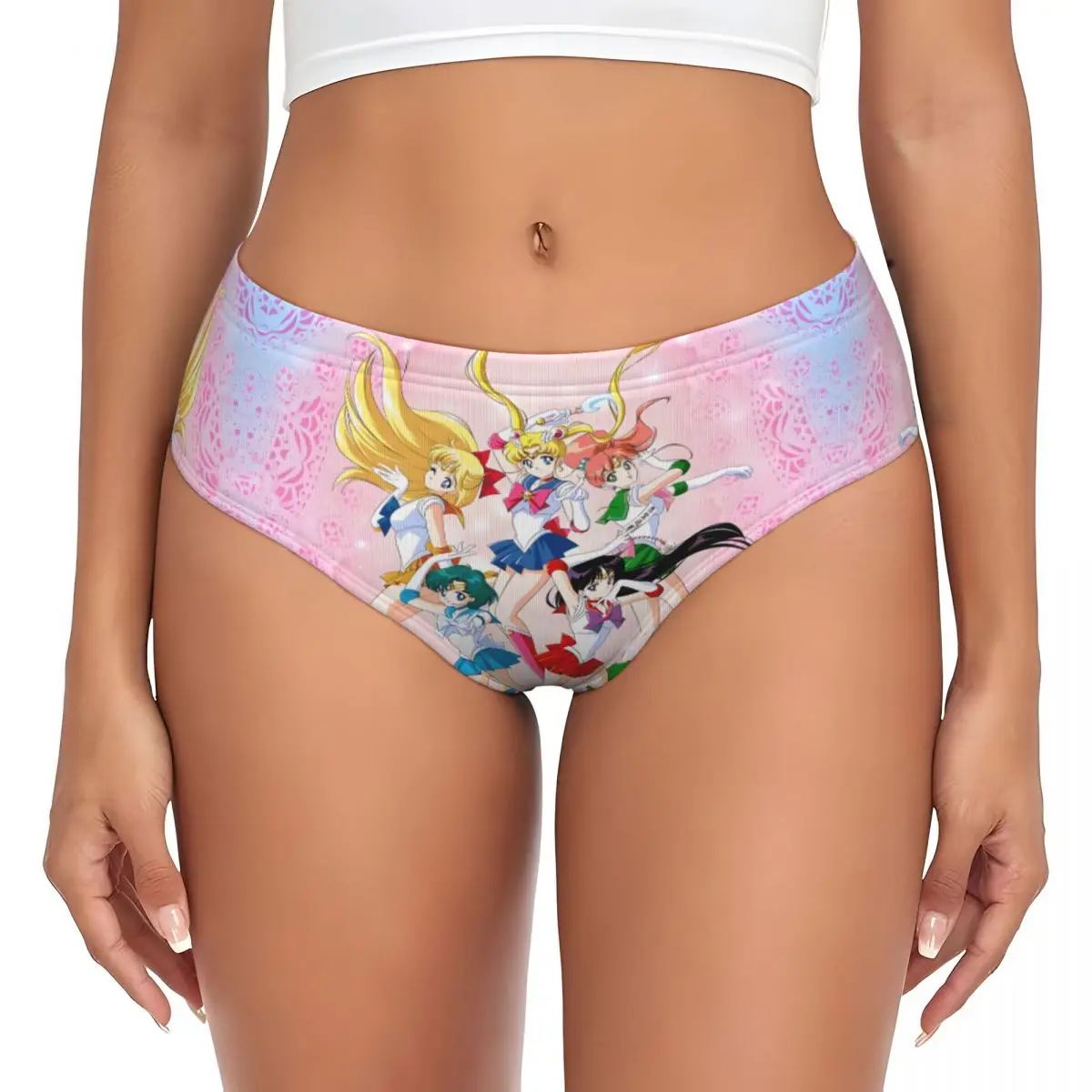 Custom S-Sailors M-Moons Comic Brief Panties Women Stretch Cartoons Underwear
Custom S-Sailors M-Moons Comic Brief Panties Women Stretch Cartoons Underwear