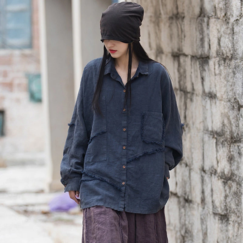 Oversized Women Cotton Linen Casual Shirt New 2025 Spring Vintage Style Solid Color Loose Female Long Sleeve Tops Shirts T560
Oversized Women Cotton Linen Casual Shirt New 2025 Spring Vintage Style Solid Color Loose Female Long Sleeve Tops Shirts T560