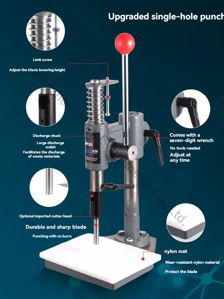 Plastic Bag Punching Machine Plastic Film Color Card Paper Circular Drill Fruit Bag Express Fast Food Bag, Punched Leather
Plastic Bag Punching Machine Plastic Film Color Card Paper Circular Drill Fruit Bag Express Fast Food Bag, Punched Leather