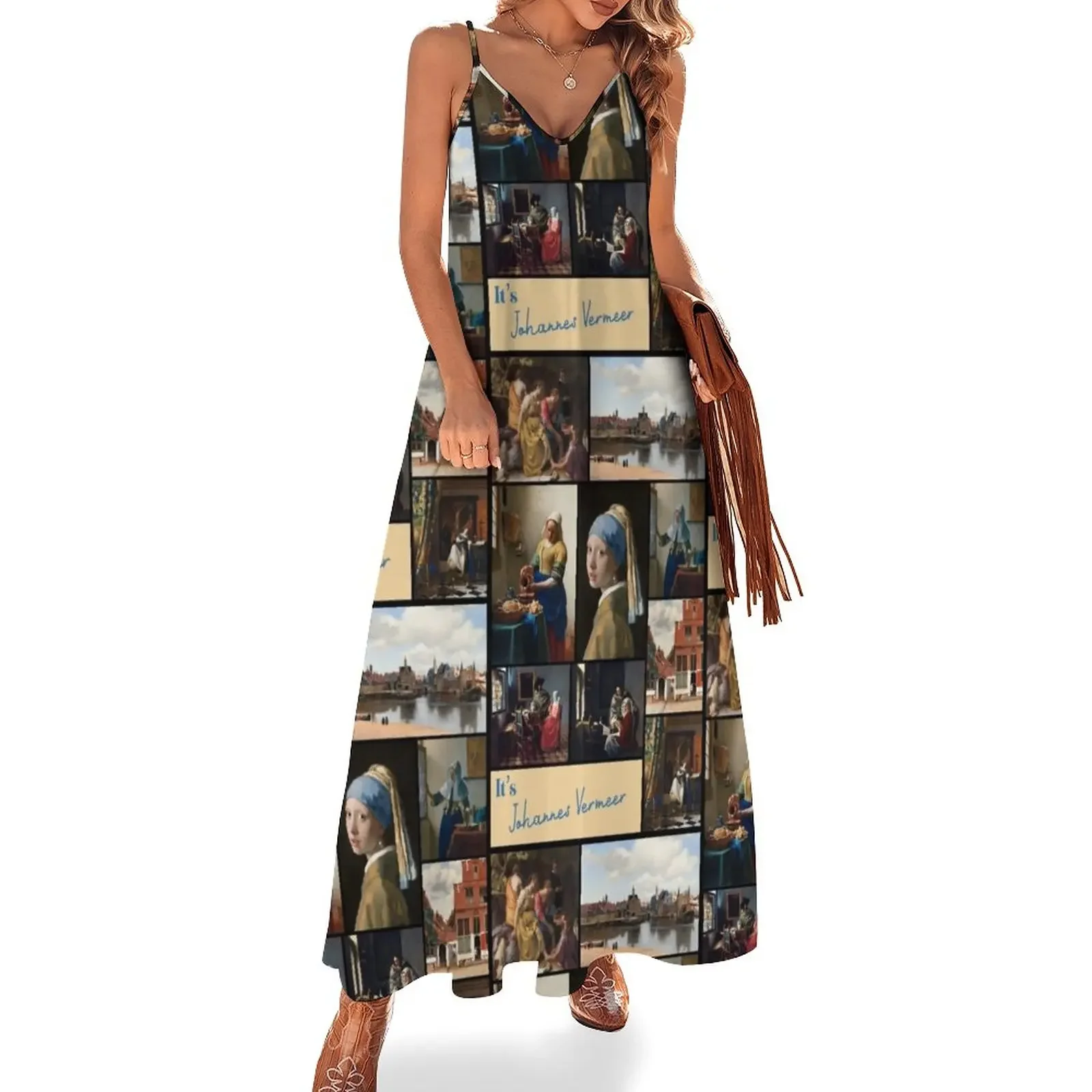 It’s Johannes Vermeer Collection - Art Sleeveless Dress womens clothing evening dresses ladies Dress
It’s Johannes Vermeer Collection - Art Sleeveless Dress womens clothing evening dresses ladies Dress