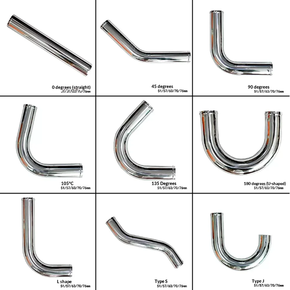 Straight tube 45°/90°/105°/135° L-shaped 180 degrees J-shaped intercooler tube silicone connection aluminum tube turbocharged
Straight tube 45°/90°/105°/135° L-shaped 180 degrees J-shaped intercooler tube silicone connection aluminum tube turbocharged