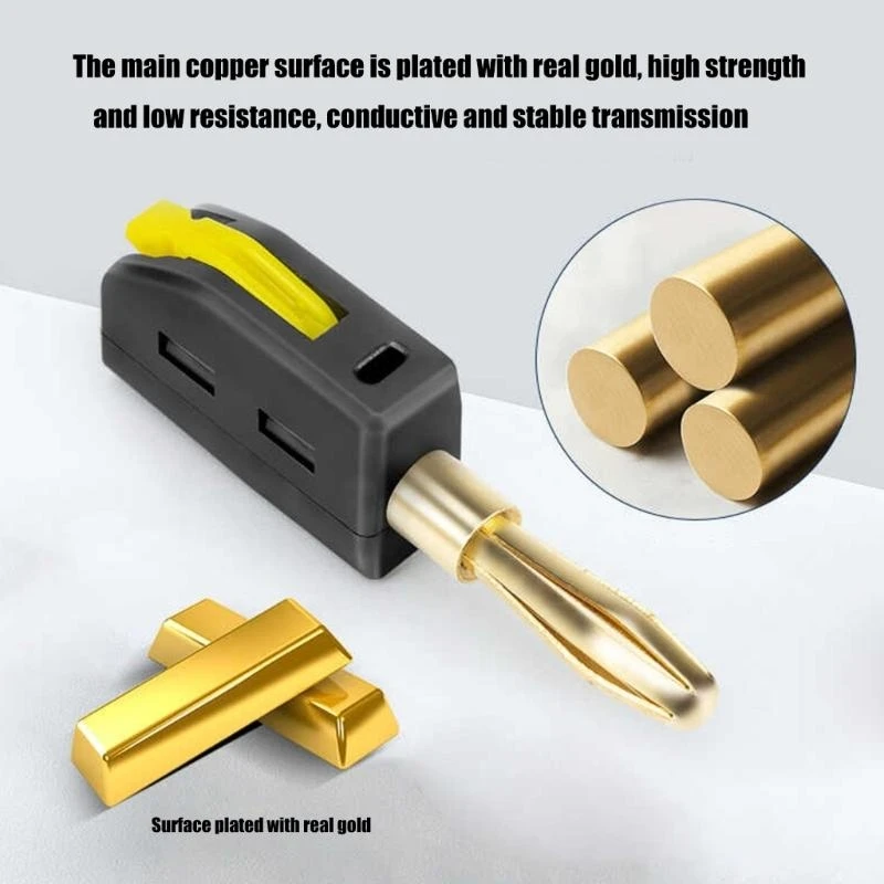 F92C Easy Assembly No Solder Banana Connector Supporting Up to 32A Suitable for Electrical Equipment and Testing Instrument
F92C Easy Assembly No Solder Banana Connector Supporting Up to 32A Suitable for Electrical Equipment and Testing Instrument