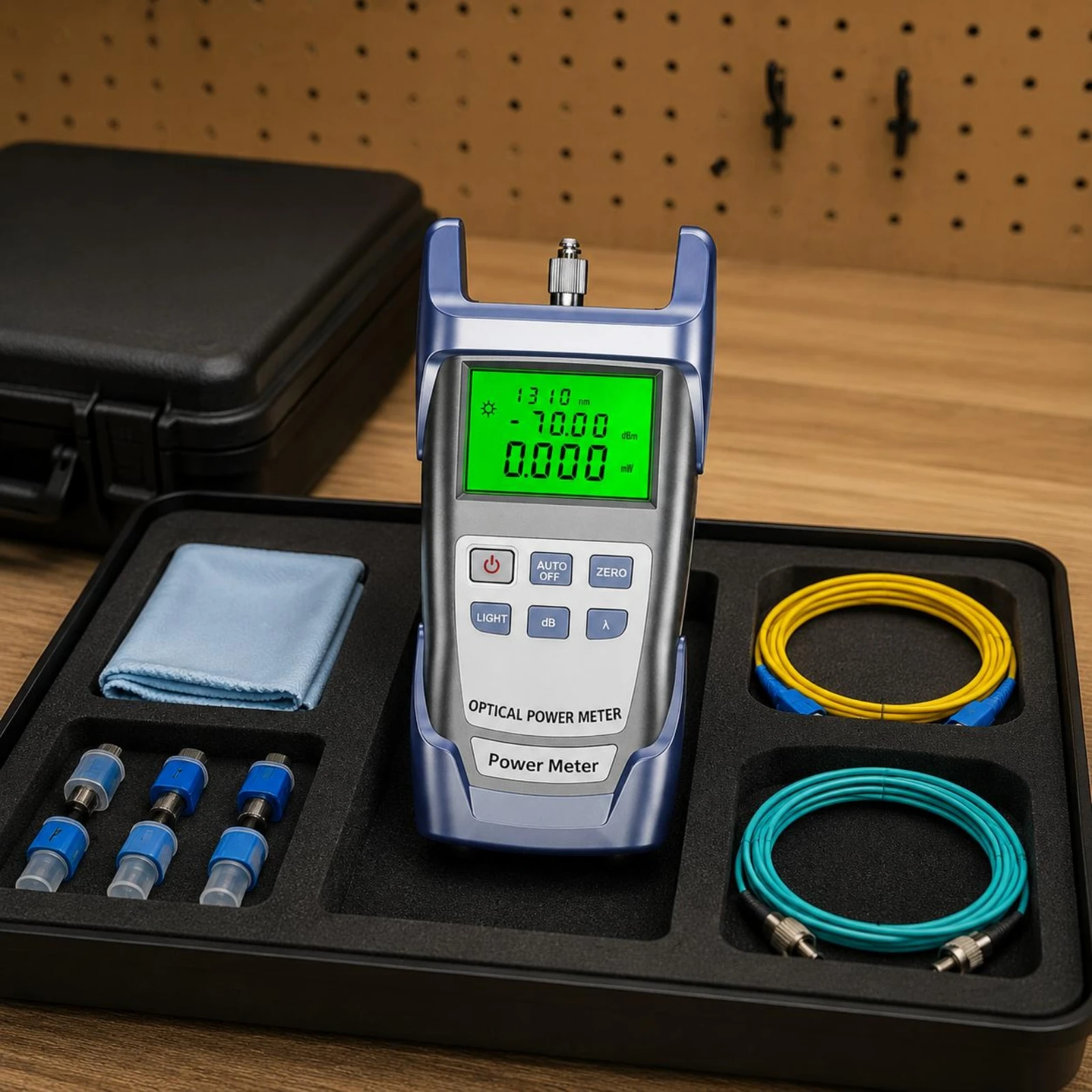 Optical Power Meter Kit All in 1 Fiber Optical-Fiber Cutter Set Fiber Fault Finder Set Compact High Precision for Installers
Optical Power Meter Kit All in 1 Fiber Optical-Fiber Cutter Set Fiber Fault Finder Set Compact High Precision for Installers