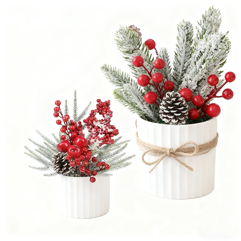 1Pcs Mini Christmas Tree Desktop Decoration Artificial Red Berries Pinecones 2025 Navidad Home Party Decoration New Year Gift
1Pcs Mini Christmas Tree Desktop Decoration Artificial Red Berries Pinecones 2025 Navidad Home Party Decoration New Year Gift