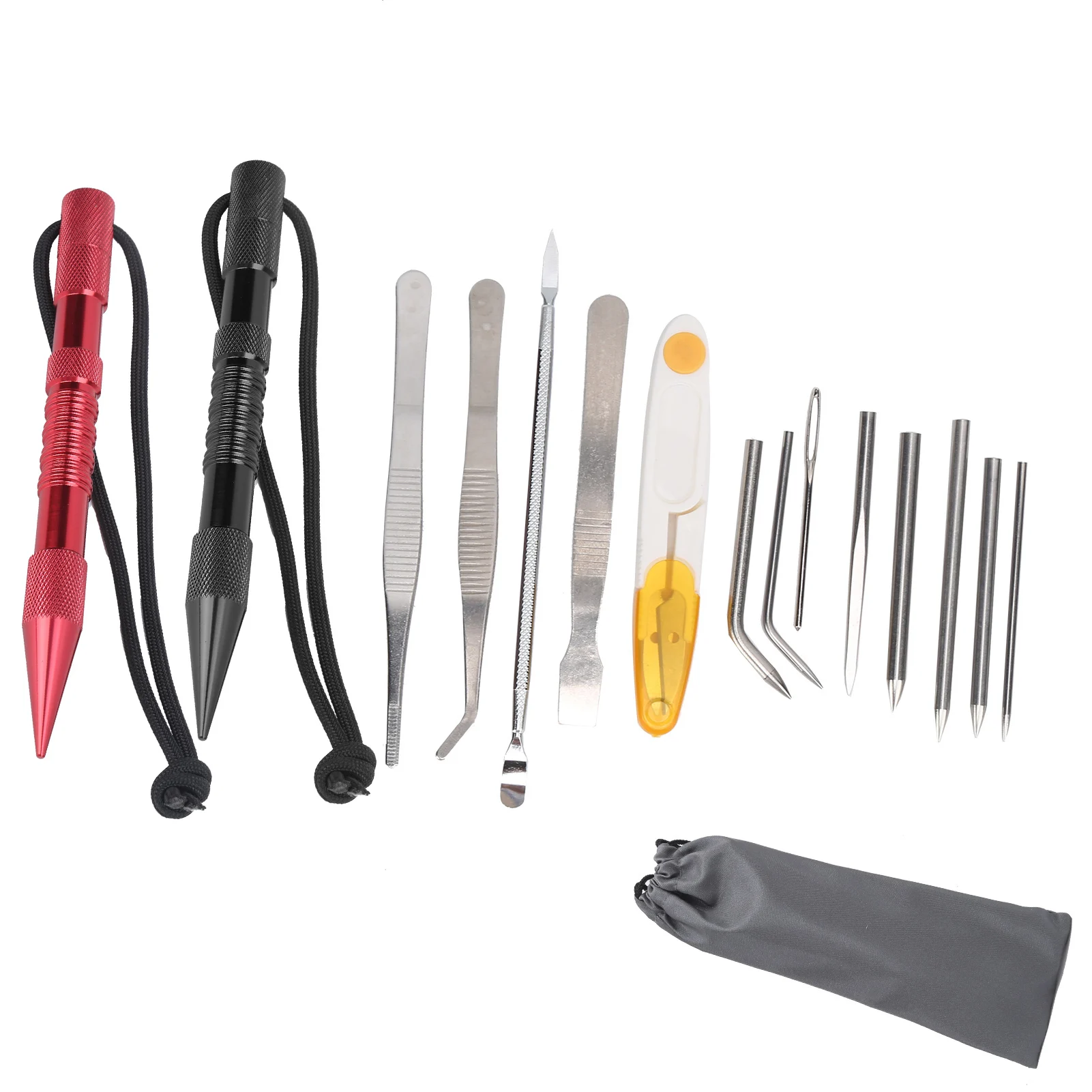 Aluminum Alloy Stainless Steel Paracord Needles Knitting Tool Set 14Pcs Bracelet DIY Kit for Shoelaces and Ropes
Aluminum Alloy Stainless Steel Paracord Needles Knitting Tool Set 14Pcs Bracelet DIY Kit for Shoelaces and Ropes