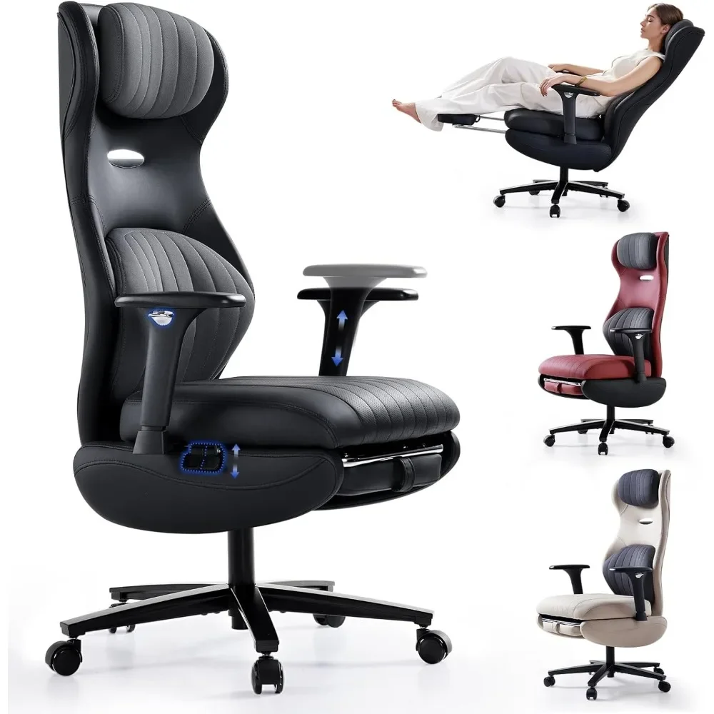 Ergonomic High Back Office Chair - Reclining Function Adjustable Arms & Headrest with Foot Rest for Comfort | Customized
Ergonomic High Back Office Chair - Reclining Function Adjustable Arms & Headrest with Foot Rest for Comfort | Customized