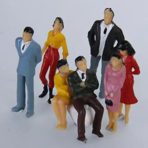 100pcs People Painted Figures for Model Train Railway Landscape - 1:50 
100pcs People Painted Figures for Model Train Railway Landscape - 1:50
