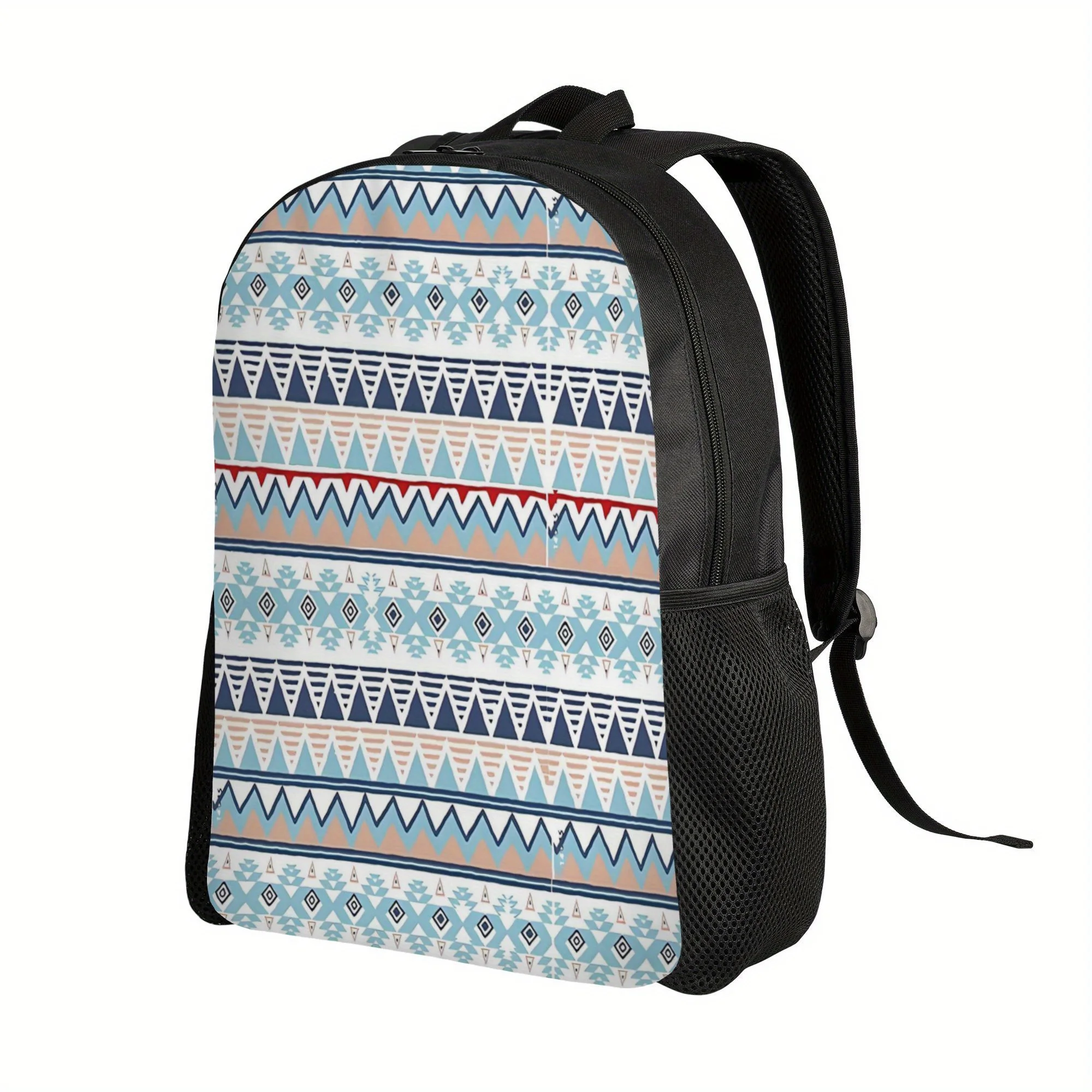 Men's Bohemian Independent Turquoise Tribal Print Backpack - Large Capacity Travel Bag with Thickened Shoulder Strap
Men's Bohemian Independent Turquoise Tribal Print Backpack - Large Capacity Travel Bag with Thickened Shoulder Strap