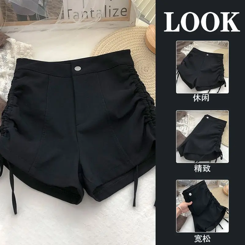 Summer Women's High Waist Tooling Casual Sports Solid Color Fashion Simple Shorts Drawstring Pleated Sports Shorts A747
Summer Women's High Waist Tooling Casual Sports Solid Color Fashion Simple Shorts Drawstring Pleated Sports Shorts A747