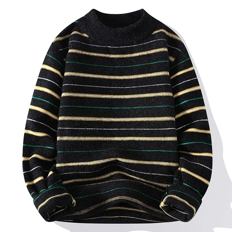 2023 Winter new style striped pattern Warm Sweater Men's Fashion High Quality pullovers Men wool sweaters male full Size M-3XL
2023 Winter new style striped pattern Warm Sweater Men's Fashion High Quality pullovers Men wool sweaters male full Size M-3XL