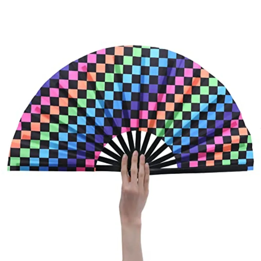 Women/Men Large UV Glow Rave Handheld Fan for Drag Queen Cosplay EDM Club Party Music Festival Dance Decoration
Women/Men Large UV Glow Rave Handheld Fan for Drag Queen Cosplay EDM Club Party Music Festival Dance Decoration