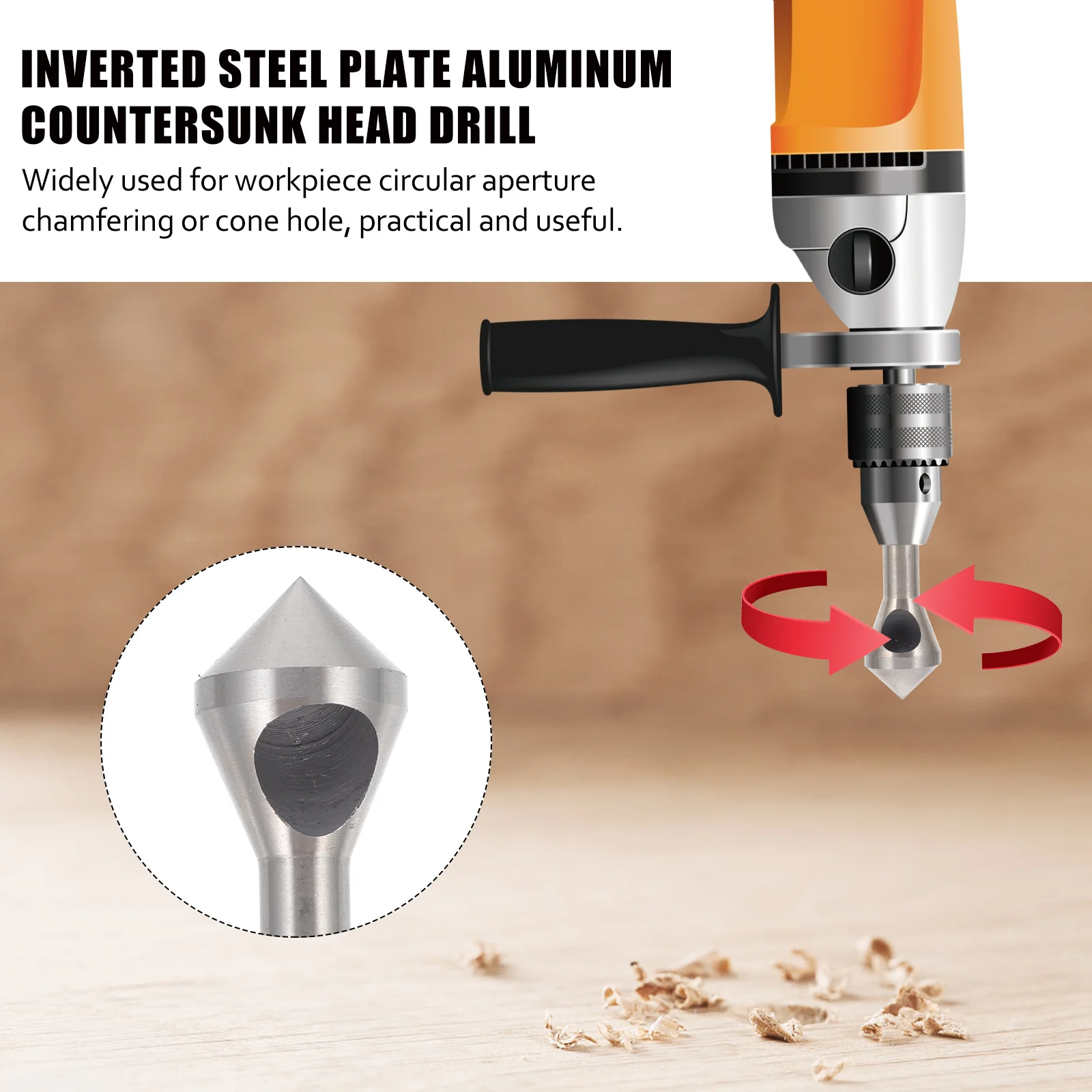 4pcs High Speed Steel Countersink Deburring Tools Slanted Hole Chamferer Drill Bits for Plastic chamfering tools
4pcs High Speed Steel Countersink Deburring Tools Slanted Hole Chamferer Drill Bits for Plastic chamfering tools