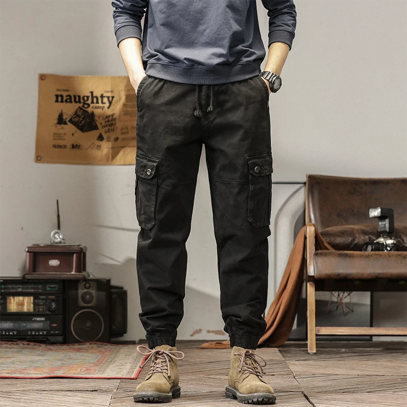 Men's Cotton Loose Sports Casual Pants Fashion Multi-Pocket Simple Binding Feet zipper Hip Pop Streetwear Cargo Pants Jogger Men
Men's Cotton Loose Sports Casual Pants Fashion Multi-Pocket Simple Binding Feet zipper Hip Pop Streetwear Cargo Pants Jogger Men