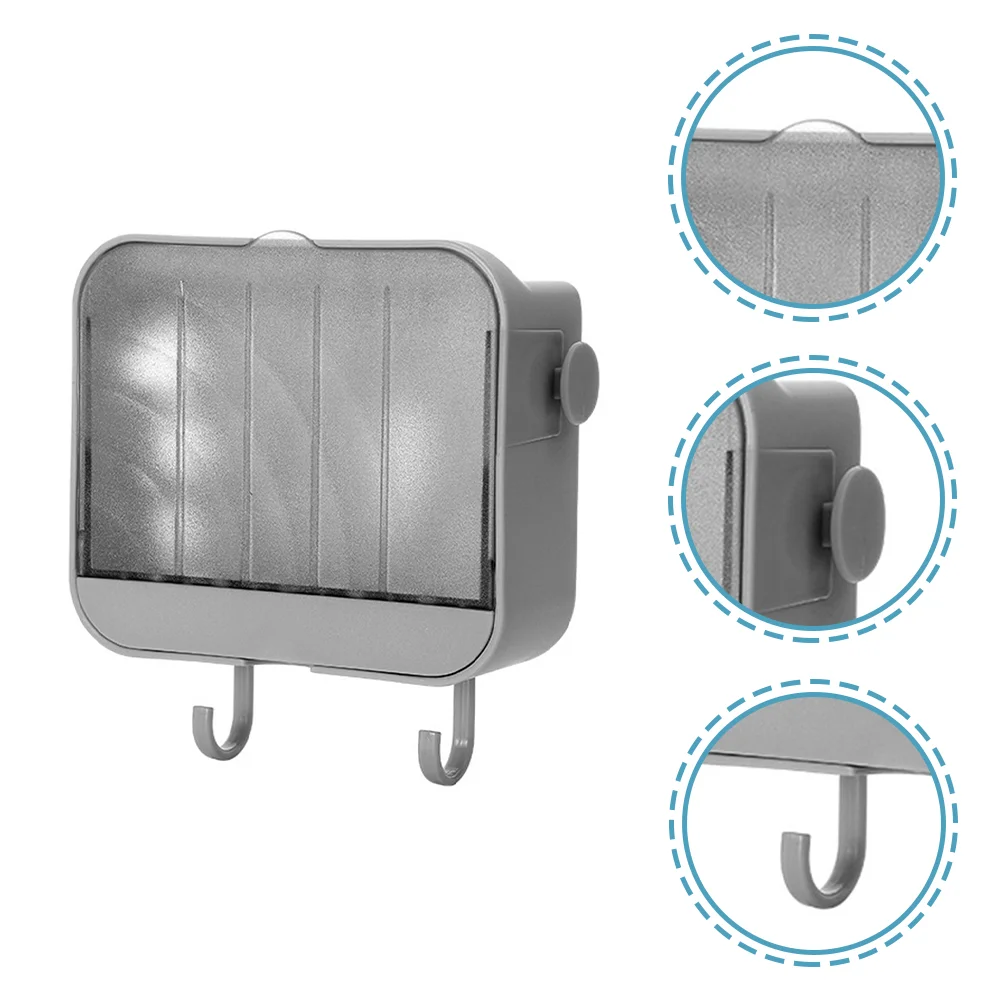 2 Pcs Soap Box Holder for Shower with Hooks Plastic Dish Stand Travel Desktop Wall Mounted Shelf
2 Pcs Soap Box Holder for Shower with Hooks Plastic Dish Stand Travel Desktop Wall Mounted Shelf