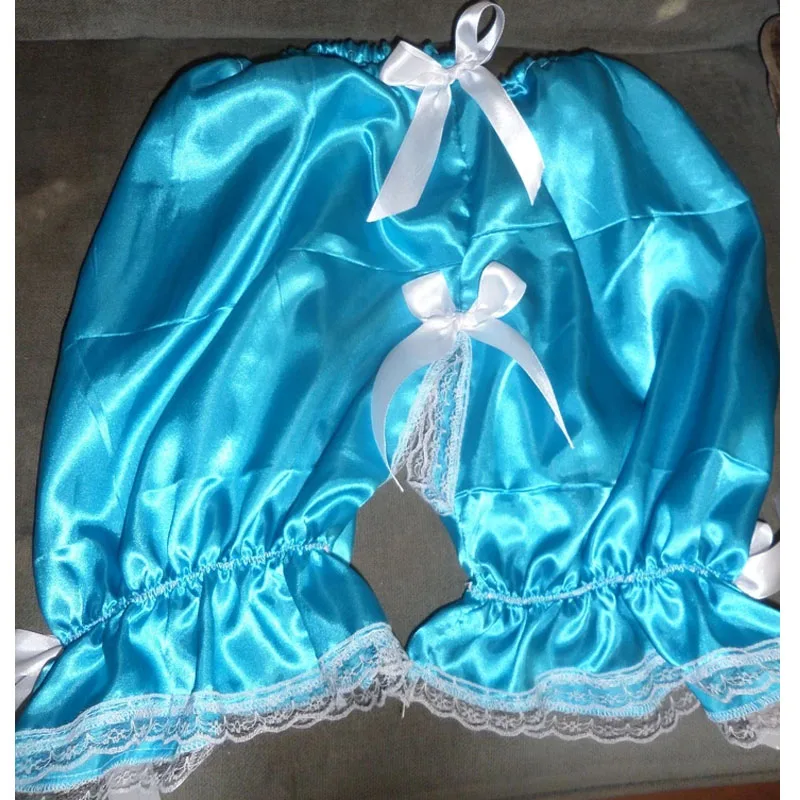 Plus Size Adult ABDL Satin Lace Bows Open Crotch Bloomers Sexy Sissy Crossdresser Soft Silky Lantern Pants Maid COS Bottom
Plus Size Adult ABDL Satin Lace Bows Open Crotch Bloomers Sexy Sissy Crossdresser Soft Silky Lantern Pants Maid COS Bottom