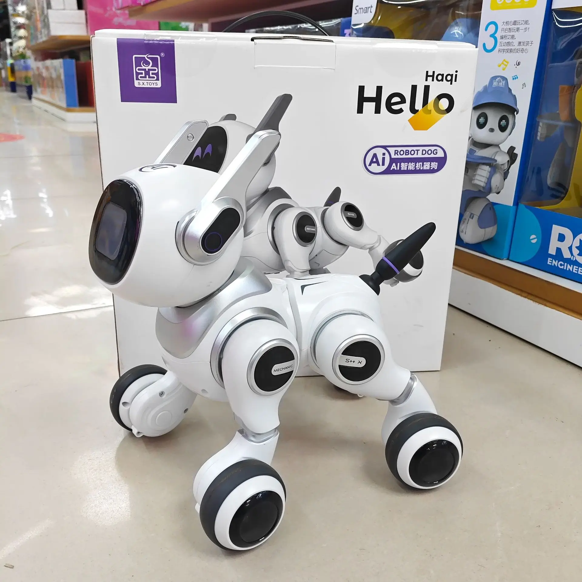 Ai Robot Dog Intelligent Interactive Remote Control Mechanical Smart Connected Electronic Accompany Toy Child For Holiday Gift
Ai Robot Dog Intelligent Interactive Remote Control Mechanical Smart Connected Electronic Accompany Toy Child For Holiday Gift