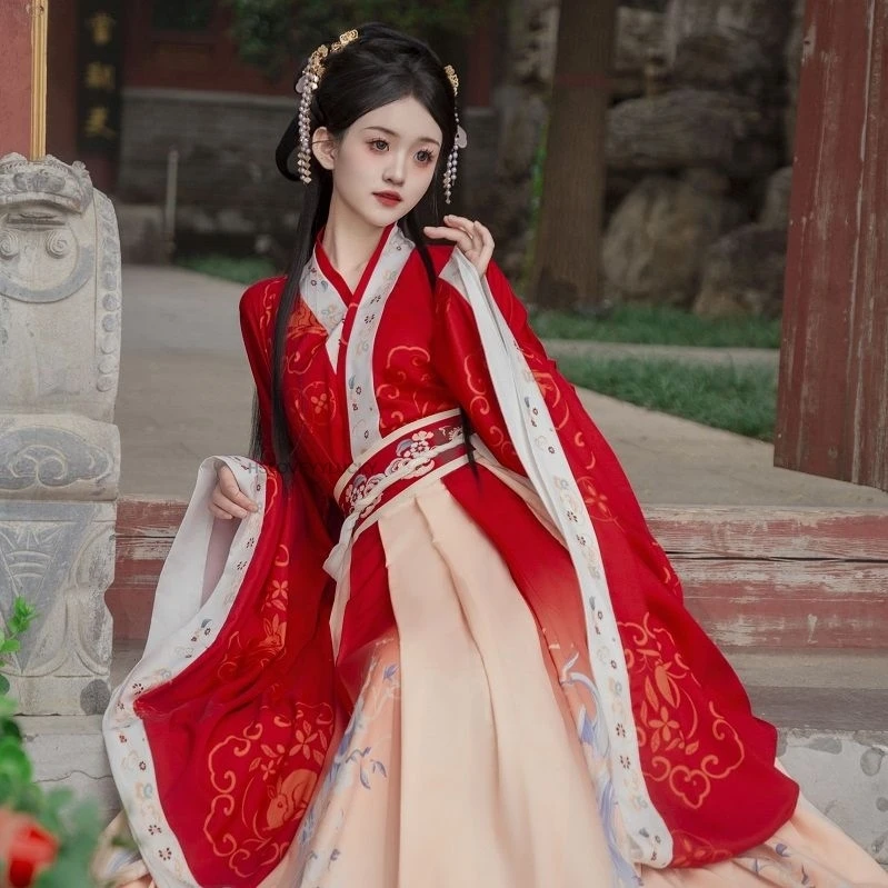 Authentic Hanfu Waist-cinching Slimming Northern Southern Dynasties Large Sleeve Ru Top Cross-collar Wide Sleeve Split Hanfu
Authentic Hanfu Waist-cinching Slimming Northern Southern Dynasties Large Sleeve Ru Top Cross-collar Wide Sleeve Split Hanfu