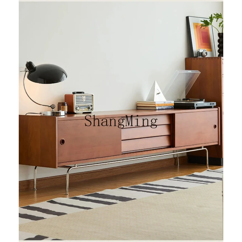 SM Vintage Solid Wood TV Cabinet Retro Combination Small Apartment Living Room Furniture TV Stand
SM Vintage Solid Wood TV Cabinet Retro Combination Small Apartment Living Room Furniture TV Stand