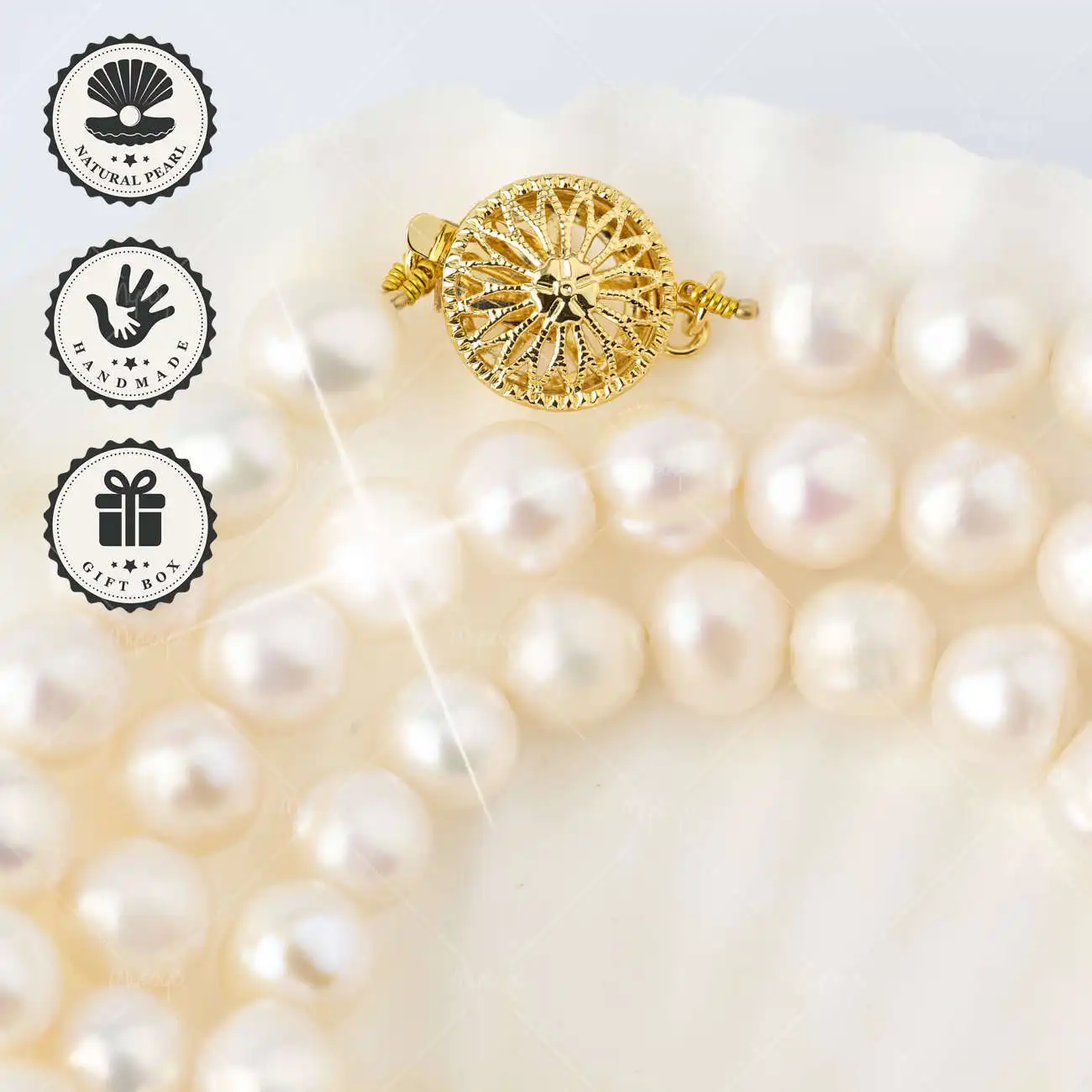 Ожерелье MYSOYA с белым витым пресноводным жемчугом 8-9 мм с золотой застежкой-подсолнухом, подарочная коробка, подарок на день рождения и годовщину
Ожерелье MYSOYA с белым витым пресноводным жемчугом 8-9 мм с золотой застежкой-подсолнухом, подарочная коробка, подарок на день рождения и годовщину