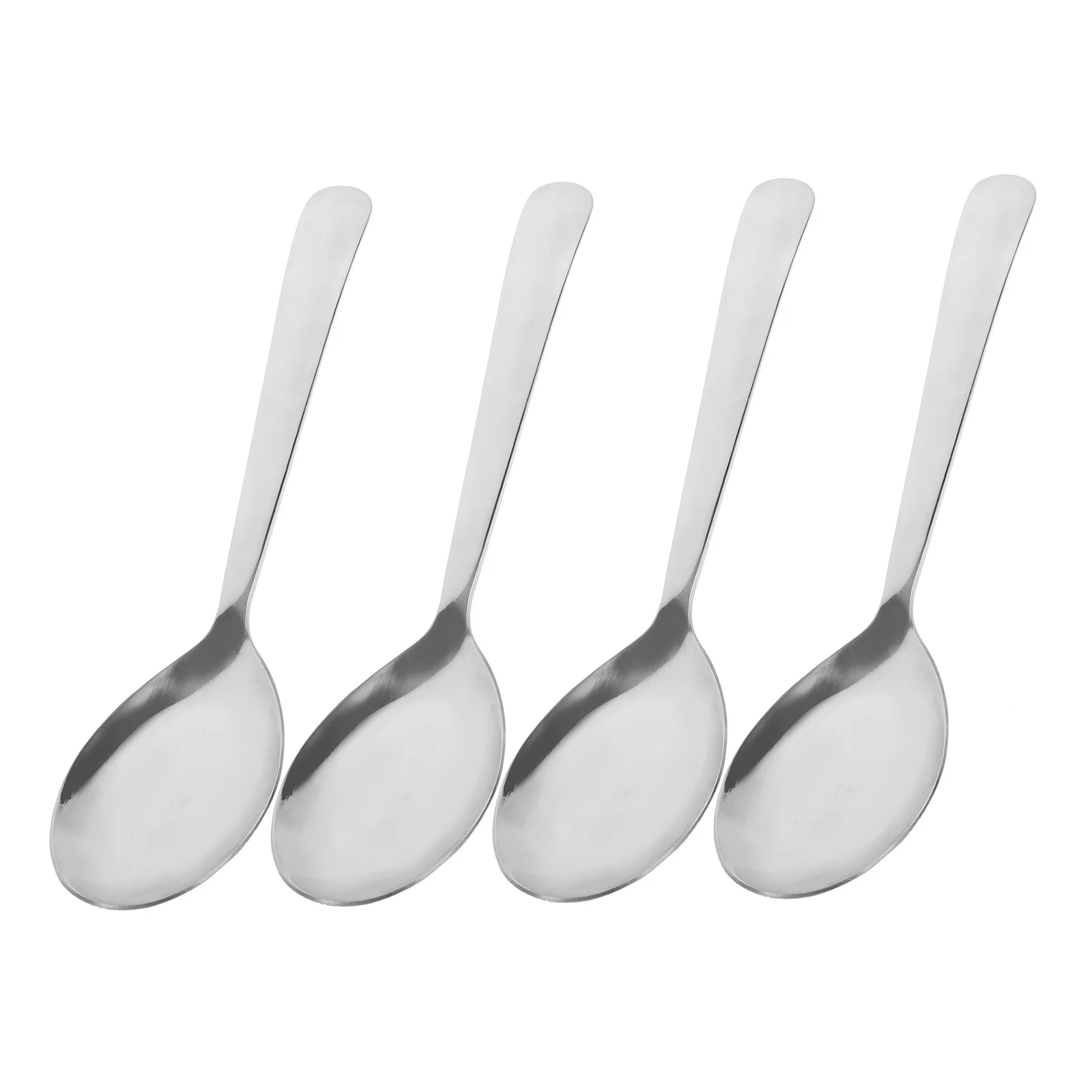 4 pcs Stainless Steel Soup Spoons Large Heavy Duty Ladle For Serving Stirring Food Long Handle Smooth Surface Easy Clean
4 pcs Stainless Steel Soup Spoons Large Heavy Duty Ladle For Serving Stirring Food Long Handle Smooth Surface Easy Clean