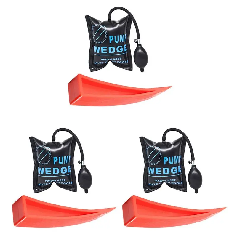 Rare 3X Car Air Pump Wedge Inflatable Hand Pump Car Door Window Shim Entry Open Tool Kit
Rare 3X Car Air Pump Wedge Inflatable Hand Pump Car Door Window Shim Entry Open Tool Kit