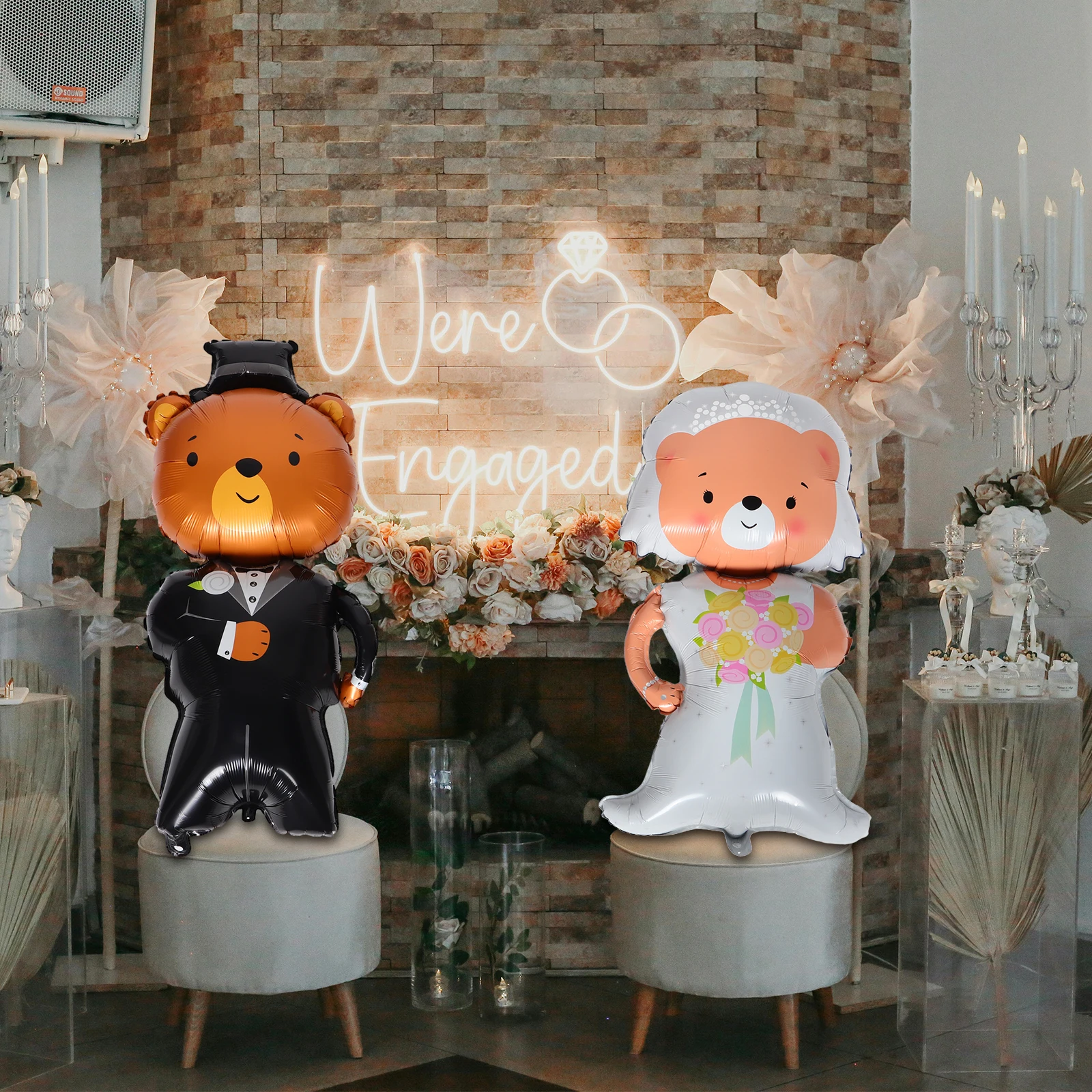 2pcs Bride Bear Balloons Wedding Valentine Party Decorations Foil Valentine Balloons Material Cute Design
2pcs Bride Bear Balloons Wedding Valentine Party Decorations Foil Valentine Balloons Material Cute Design