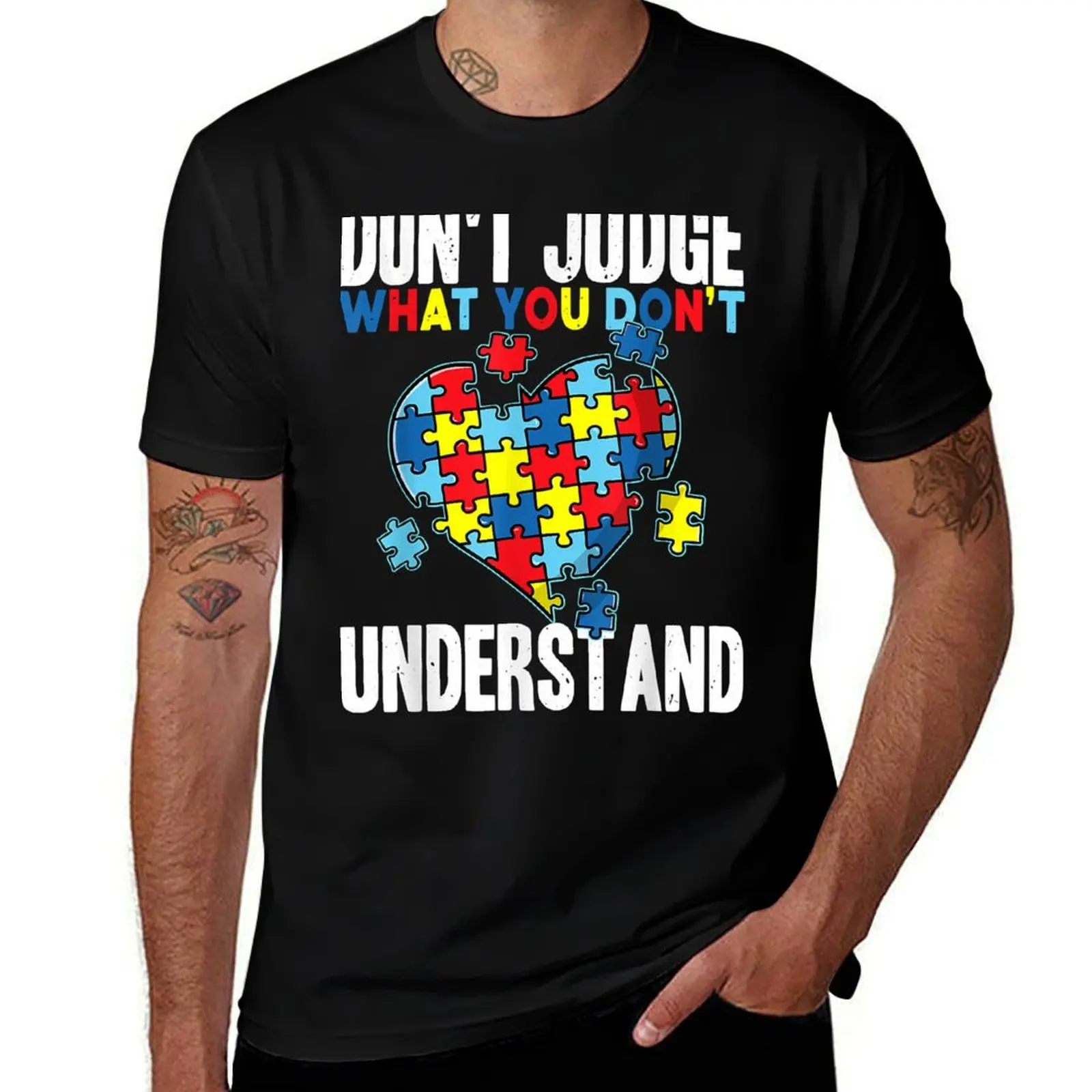 Don't judge what you don't understand Autism Awareness Gift T-Shirt Basic Solid Color Short Sleeve Cotton Top
Don't judge what you don't understand Autism Awareness Gift T-Shirt Basic Solid Color Short Sleeve Cotton Top