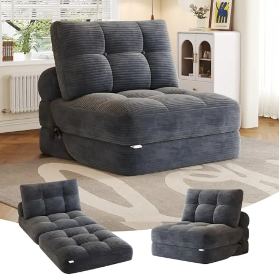 Folding Sofa Bed Convertible Sleeper Chair with Pillow Foldable Mattress with Back Support
Folding Sofa Bed Convertible Sleeper Chair with Pillow Foldable Mattress with Back Support