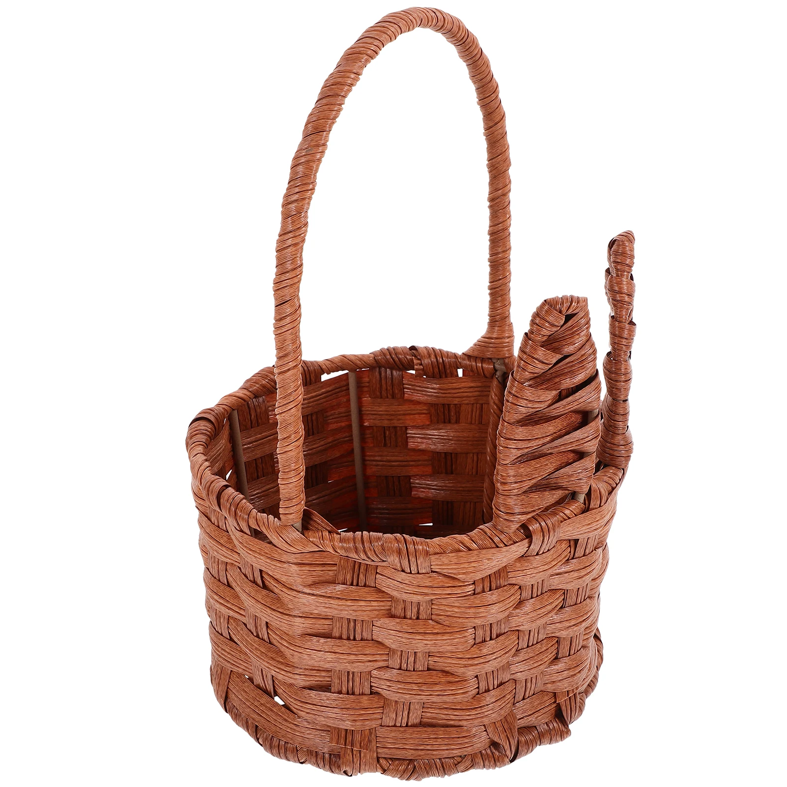 Woven Rabbit Ear Egg Basket Small Round Portable Storage Baskets Handwoven Easter Gift Decorative Flower
Woven Rabbit Ear Egg Basket Small Round Portable Storage Baskets Handwoven Easter Gift Decorative Flower