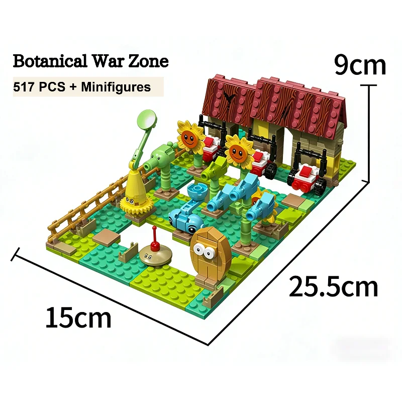 Botanical War Zone Building Blocks Crazy Backyard Undead Attack Assembly Model Creative Toy Kids Birthday Gift
Botanical War Zone Building Blocks Crazy Backyard Undead Attack Assembly Model Creative Toy Kids Birthday Gift
