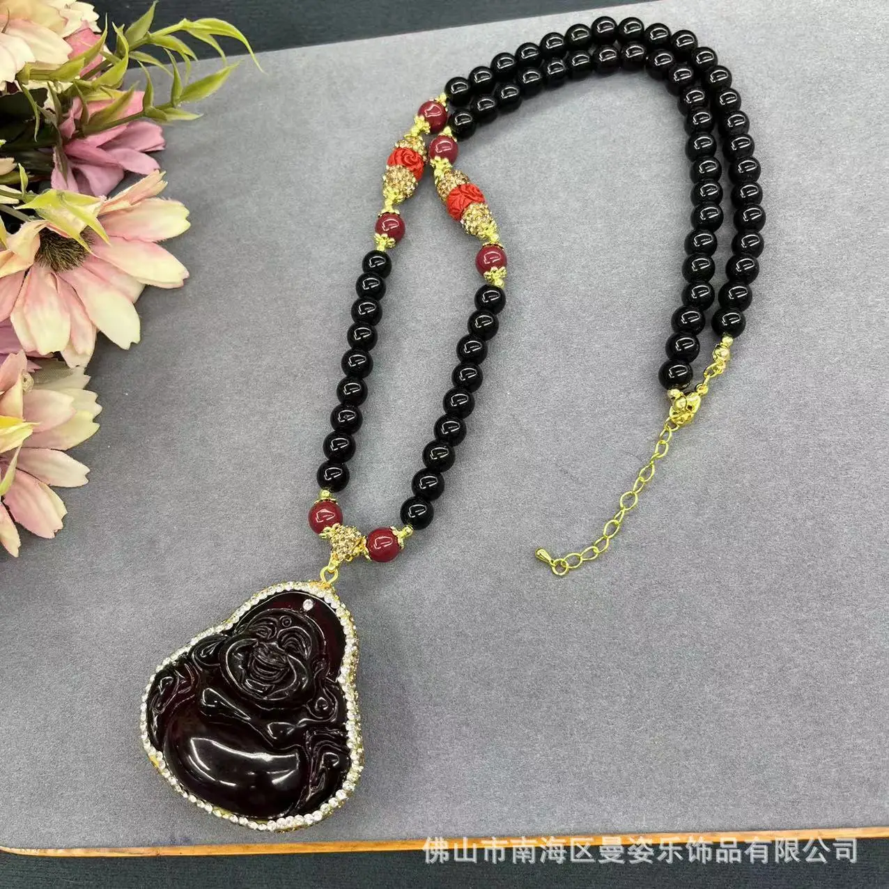 DIY accessories Internet celebrity live broadcast second generation amber laughing Buddha necklace natural agate sweater chain j
DIY accessories Internet celebrity live broadcast second generation amber laughing Buddha necklace natural agate sweater chain j