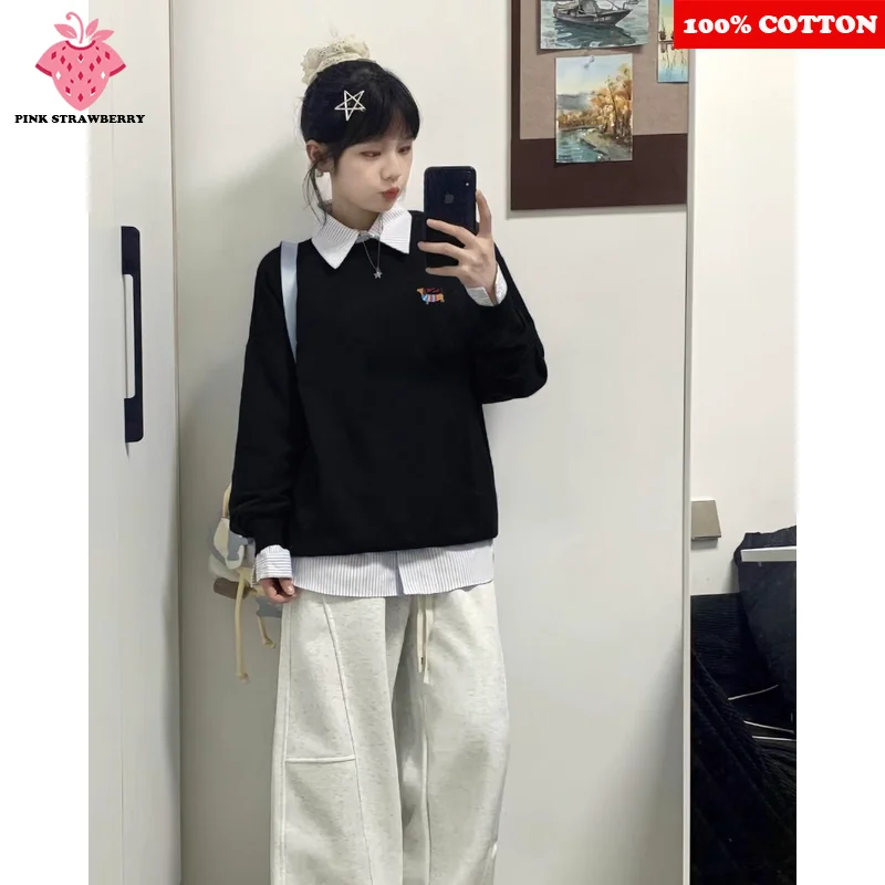 Retro Sausage Dog Print Sweatshirt Women Autumn Winter 2025 New Oversize Black O-Neck Plush Pullover Y2K Tops Ladies clothing
Retro Sausage Dog Print Sweatshirt Women Autumn Winter 2025 New Oversize Black O-Neck Plush Pullover Y2K Tops Ladies clothing