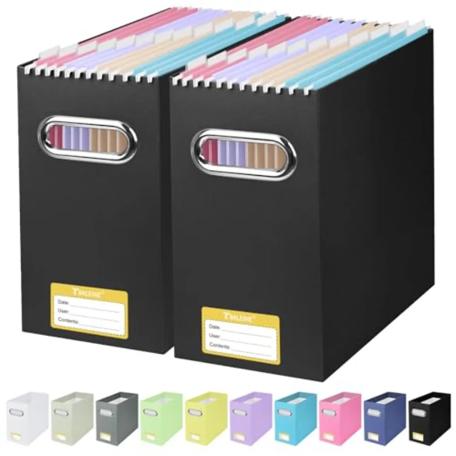 File Organizer Box, Cardboard File Folder Organizer with Handle for Letter Size, Portable Collapsible Hanging Filing Box for Ho
File Organizer Box, Cardboard File Folder Organizer with Handle for Letter Size, Portable Collapsible Hanging Filing Box for Ho