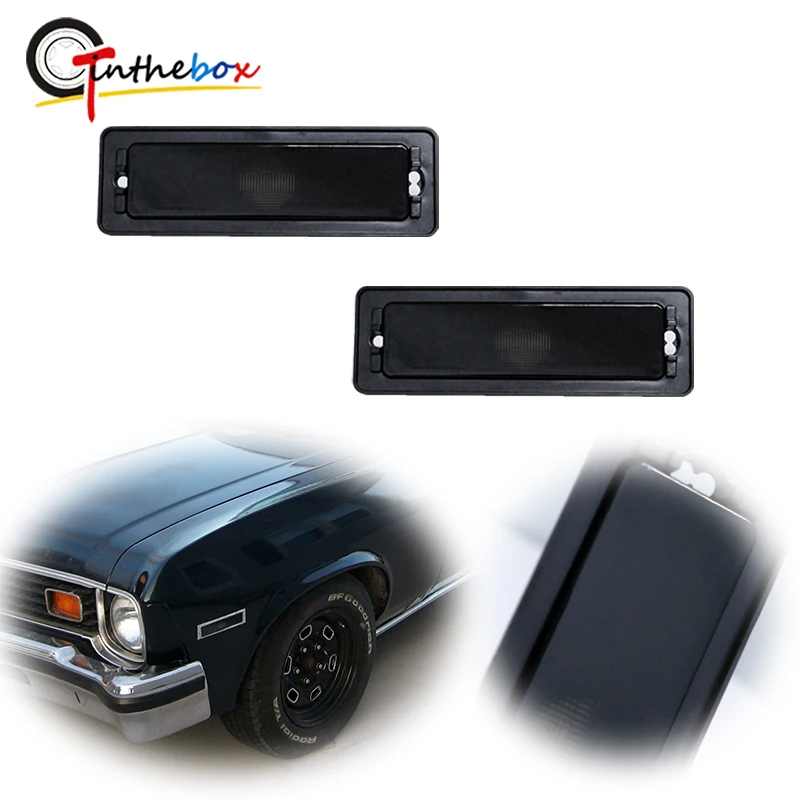 Gtinthebox Smoked Lens Car Front / Rear Bumper Side Marker Turn Signal Light Housings For Chevy Nova 1970 1971 1972 1973 1974
Gtinthebox Smoked Lens Car Front / Rear Bumper Side Marker Turn Signal Light Housings For Chevy Nova 1970 1971 1972 1973 1974