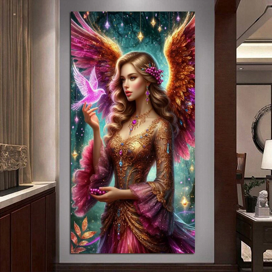 Angel Wings Large Size Diy Diamond Painting Kits Women and Birds Full Square Round Drill Animals Mosaic Embroidery Picture 
Angel Wings Large Size Diy Diamond Painting Kits Women and Birds Full Square Round Drill Animals Mosaic Embroidery Picture