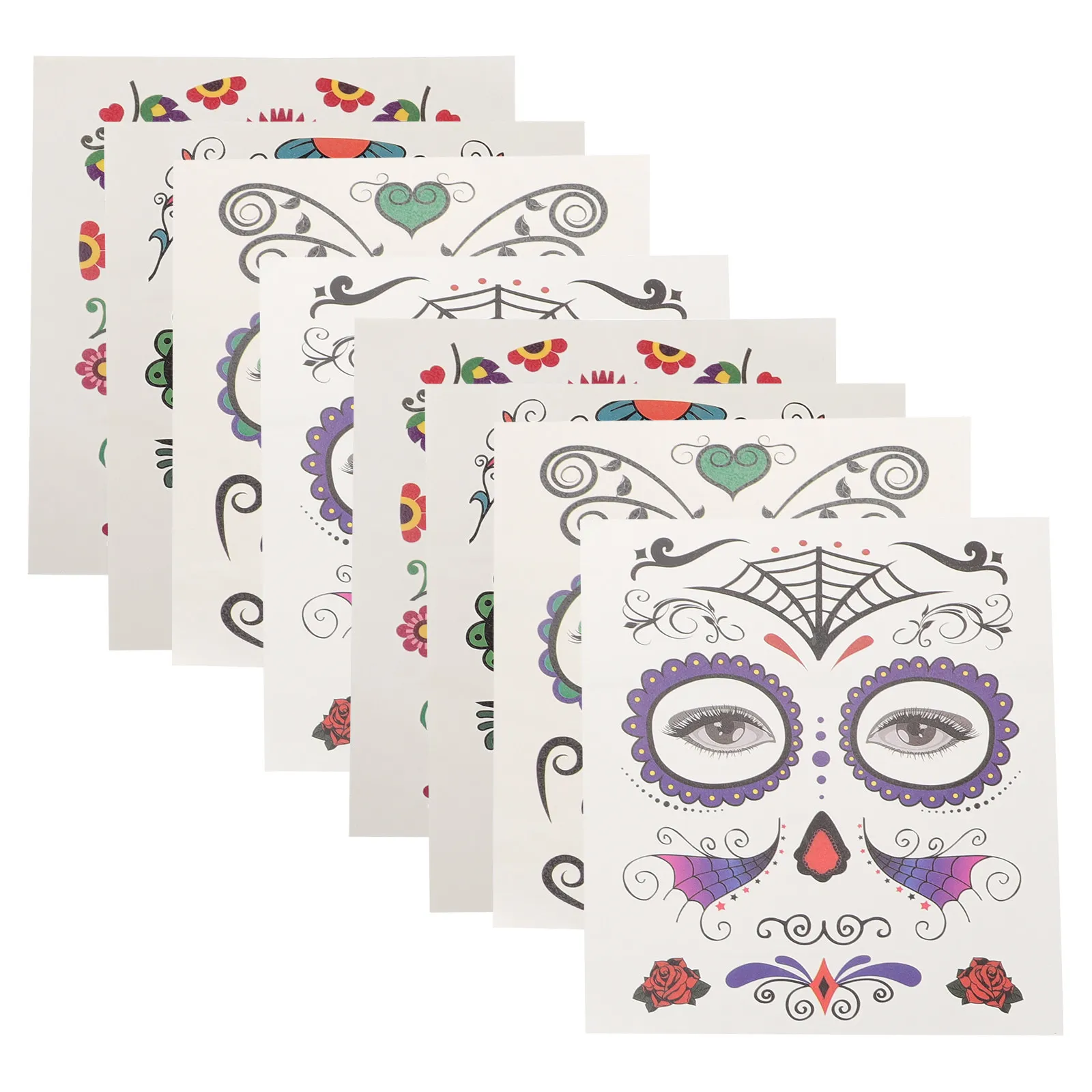 8 Sheets Halloween Face Paint Stickers Costume Facial Easy-to-use Makeup Tattoos Party Waterproof
8 Sheets Halloween Face Paint Stickers Costume Facial Easy-to-use Makeup Tattoos Party Waterproof