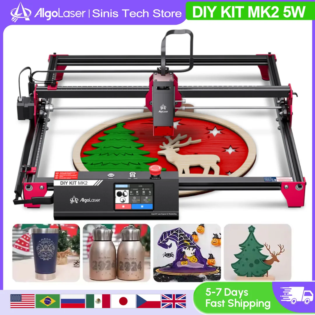 AlgoLaser DIY KIT MK2 5 Вт лазерный гравер резак 3,5-дюймовый сенсорный экран гравировка нержавеющая сталь станок с ЧПУ дерево акрил
AlgoLaser DIY KIT MK2 5 Вт лазерный гравер резак 3,5-дюймовый сенсорный экран гравировка нержавеющая сталь станок с ЧПУ дерево акрил