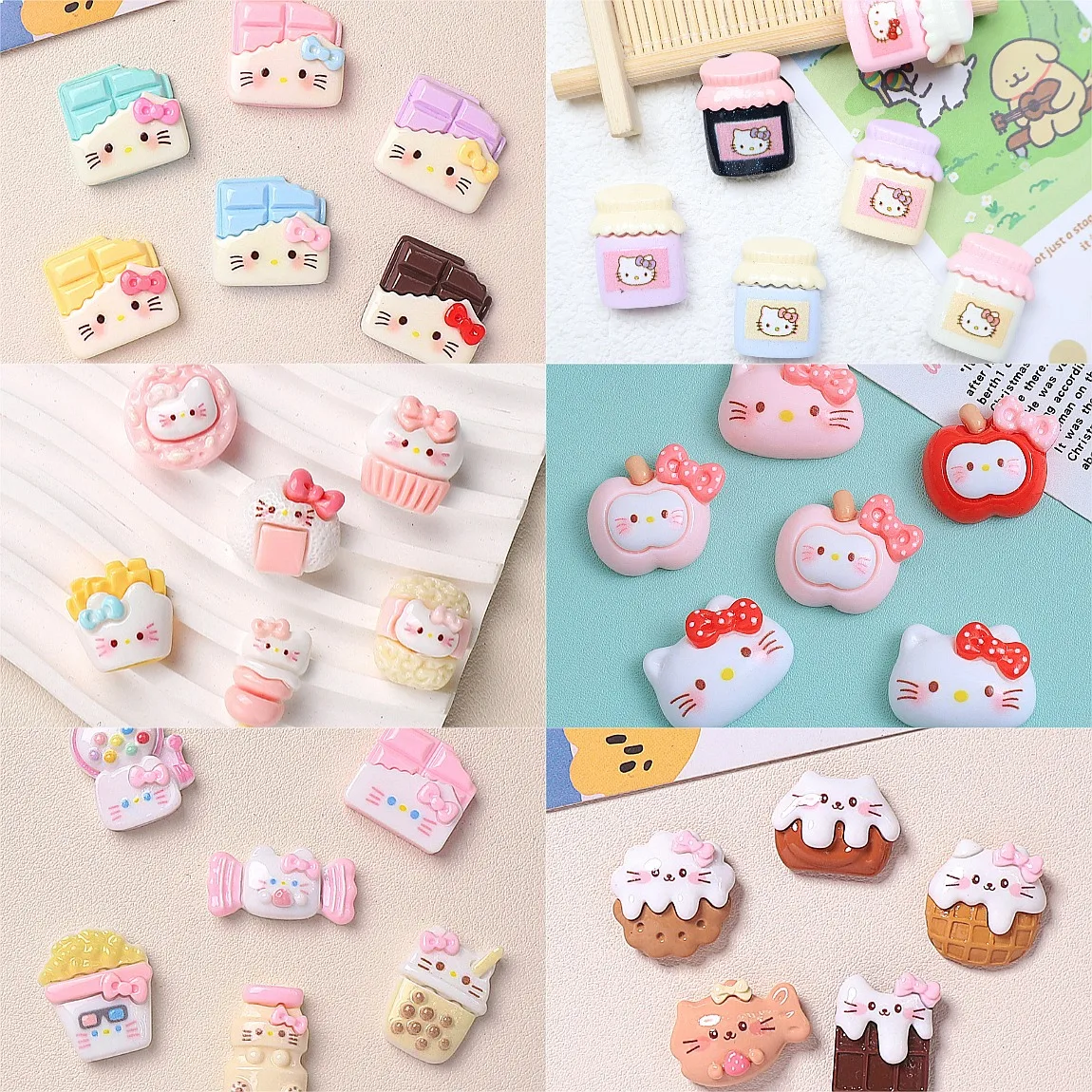 100pcs Sanrio Hello Kitty Cat Resin Cabochon Flatback for DIY Scrapbooking Hair Bow Accessories Wholesale Miniature Craft
100pcs Sanrio Hello Kitty Cat Resin Cabochon Flatback for DIY Scrapbooking Hair Bow Accessories Wholesale Miniature Craft