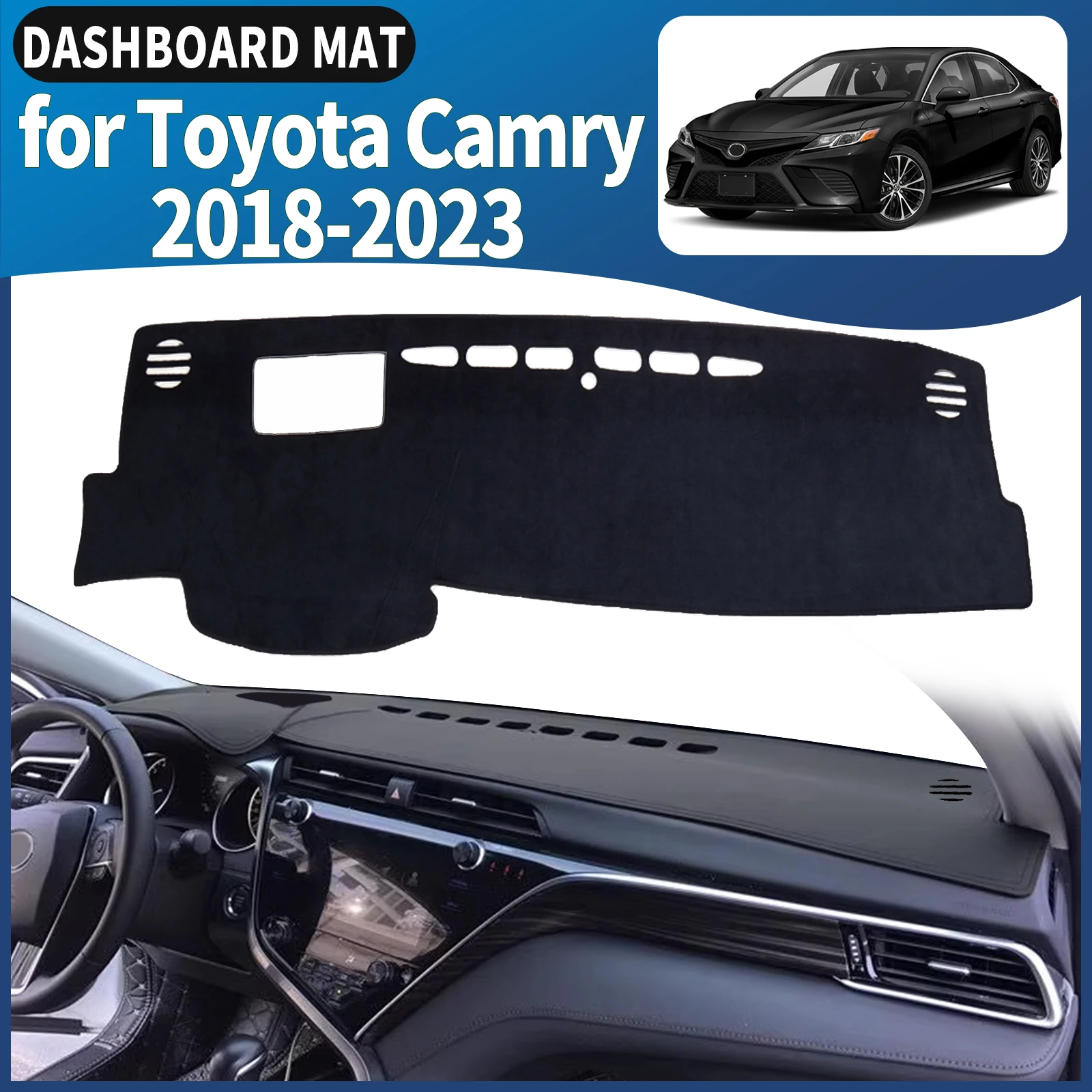 fit for Toyota Camry 70 XV70 2018-2023 Car Dashmat Dashboard Cover Pad DashMat Sunshade Protective Carpet Accessories Leather
fit for Toyota Camry 70 XV70 2018-2023 Car Dashmat Dashboard Cover Pad DashMat Sunshade Protective Carpet Accessories Leather