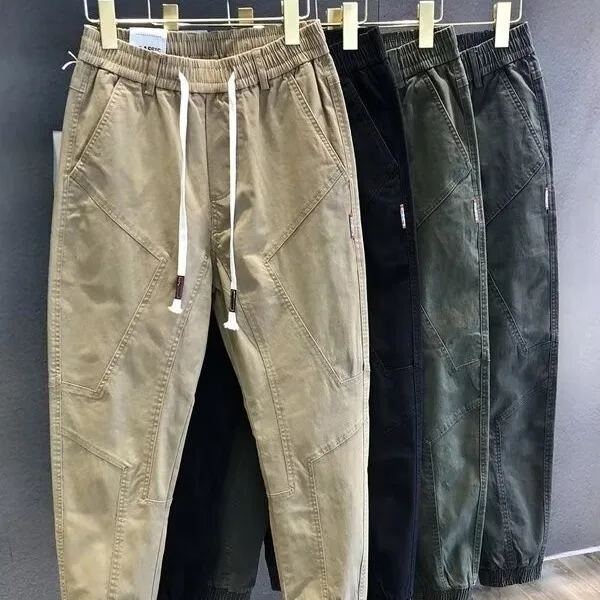 Summer Large Size Men's Retro Casual Pants Loose Straight Nine-Piece Workwear Long Trousers Khaki Deep ey Bla een
Summer Large Size Men's Retro Casual Pants Loose Straight Nine-Piece Workwear Long Trousers Khaki Deep ey Bla een