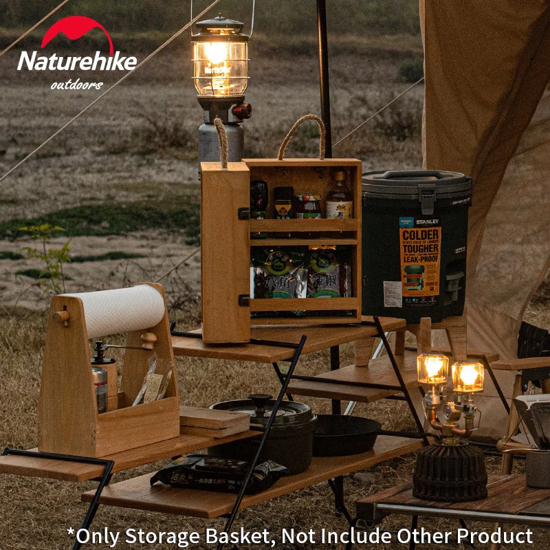 Naturehike Outdoor Storage Basket Ultralight 0.7kg Solid Wood Picnic Hand Basket Camping BBQ Tableware Accessories Storage Box
Naturehike Outdoor Storage Basket Ultralight 0.7kg Solid Wood Picnic Hand Basket Camping BBQ Tableware Accessories Storage Box