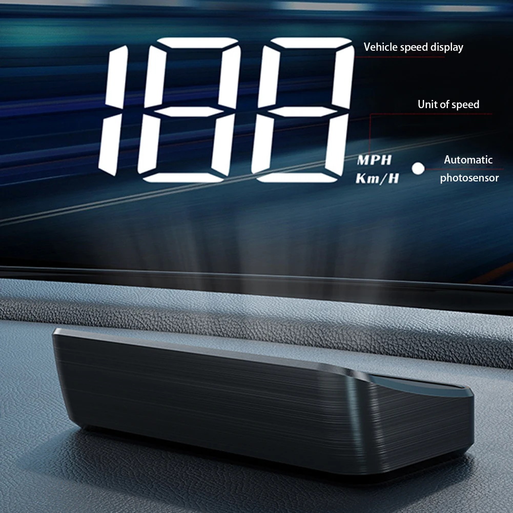 Car Head Up Display Windshield Speedometer Projector Automatic Brightness Adjustment Car HUD Large Font Display for All Vehicles
Car Head Up Display Windshield Speedometer Projector Automatic Brightness Adjustment Car HUD Large Font Display for All Vehicles