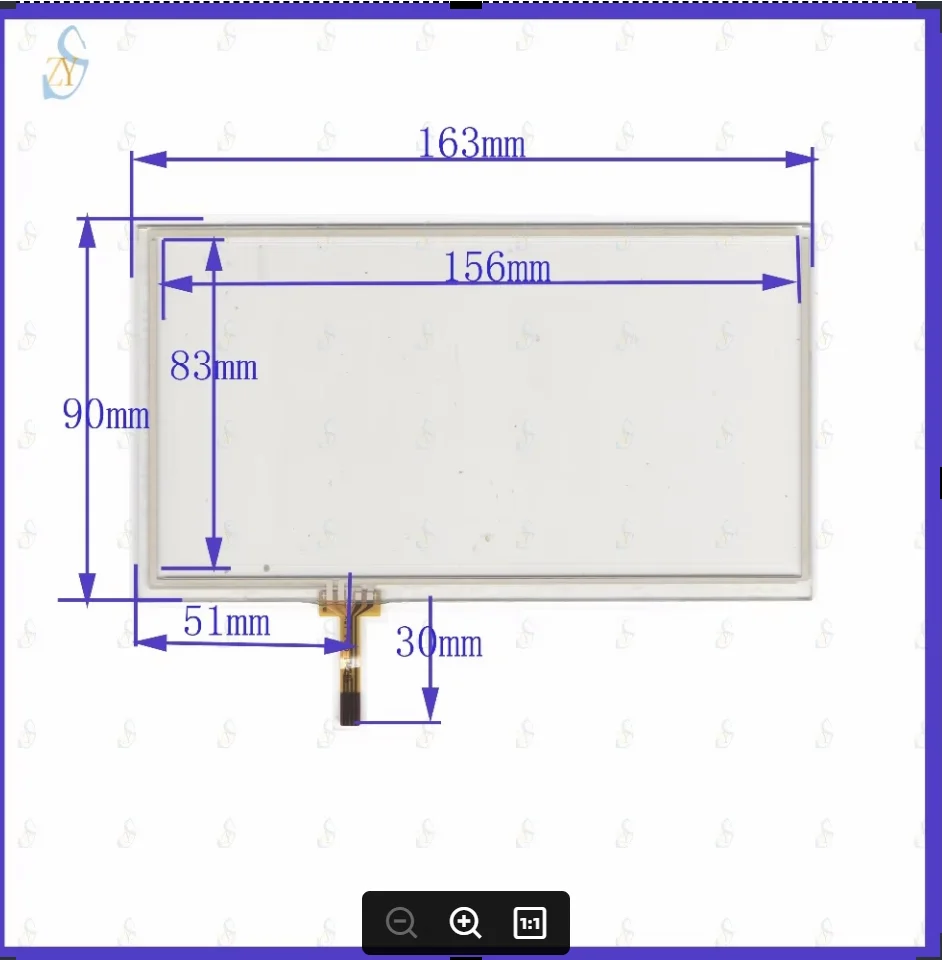 ZhiYuSun 163mm*90mm KDT-6035 7inch 4-wire resistive touch panel for Car DVD, 163*90GPS Navigator screen glass
ZhiYuSun 163mm*90mm KDT-6035 7inch 4-wire resistive touch panel for Car DVD, 163*90GPS Navigator screen glass