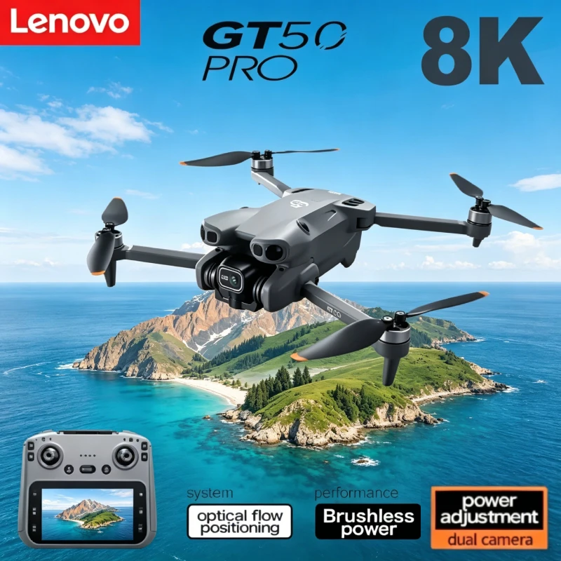 Lenovo Original GT50 Drone Foldable Quadcopter toy,8K HD Dual Camer With Photoable screen RC Brushless Motors Obstacle Avoidance
Lenovo Original GT50 Drone Foldable Quadcopter toy,8K HD Dual Camer With Photoable screen RC Brushless Motors Obstacle Avoidance