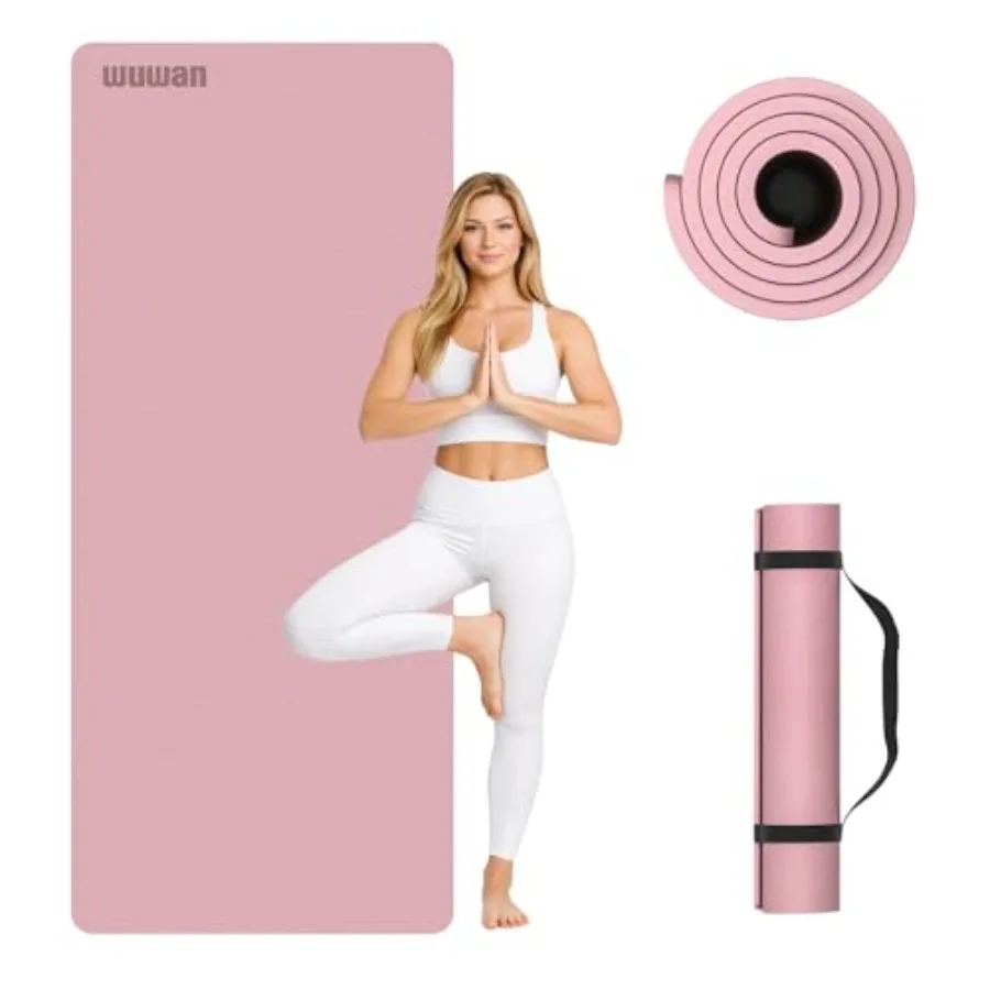 10 mm Yoga Mat 72"x26" TPE Non-Slip Exercise Mat 0.4" Thick Easy-to-Carry Fitness Mat for Yoga Pilates and Workout Professional
10 mm Yoga Mat 72"x26" TPE Non-Slip Exercise Mat 0.4" Thick Easy-to-Carry Fitness Mat for Yoga Pilates and Workout Professional
