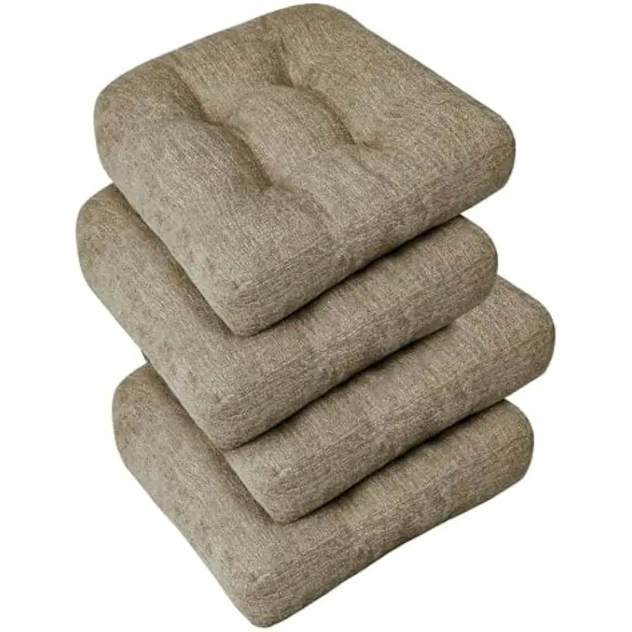 downluxe Chair Cushions for Dining Chairs 4 Pack, Tufted Indoor Chair Pads with Non-Slip Bottom, U-Shaped Kitchen Chair Cushions
downluxe Chair Cushions for Dining Chairs 4 Pack, Tufted Indoor Chair Pads with Non-Slip Bottom, U-Shaped Kitchen Chair Cushions